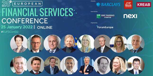 Join us online on 25 January for the 20th European Financial Services Conference